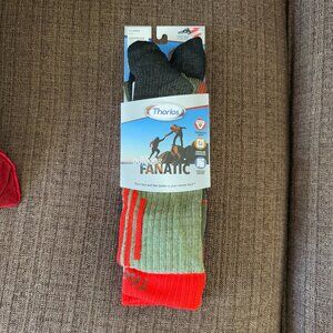 NEW THORLOS OUTDOOR FANATIC CREW MEN'S XL SOCKS 13-15